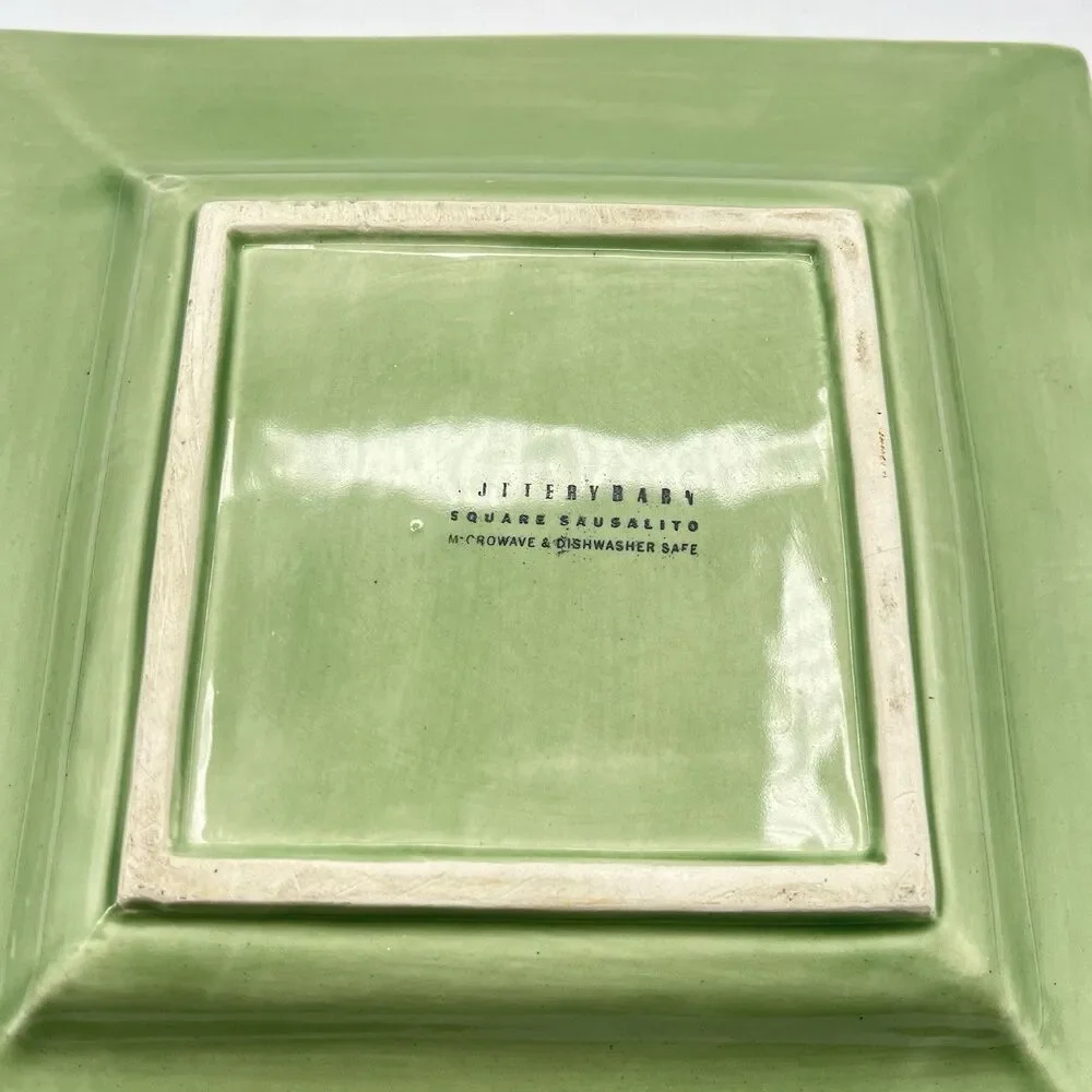 Sausalito Sage Green by Pottery Barn Square Dinner Plate All Sage Green